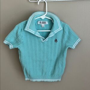 VTG Original Penguin by Munsingwear knit collared polo sweater, Boys 4T